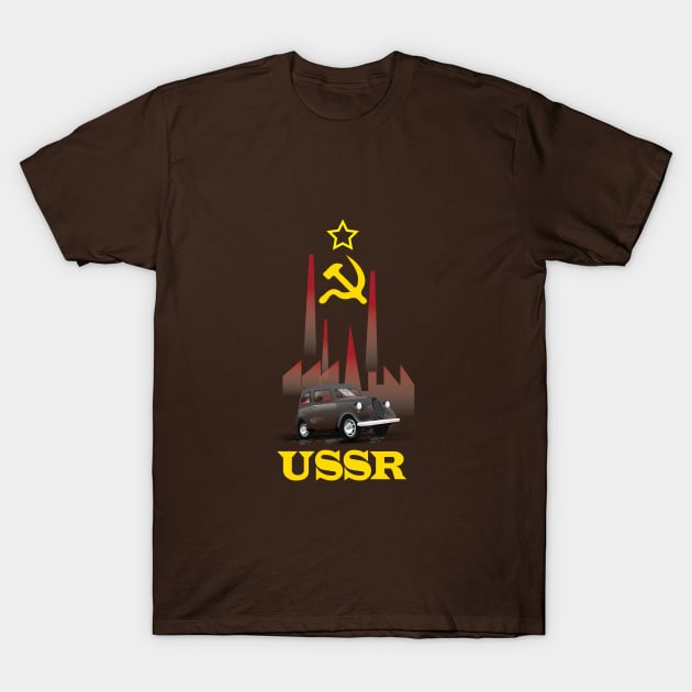 USSR Soviet smoke stack T-Shirt by nickemporium1